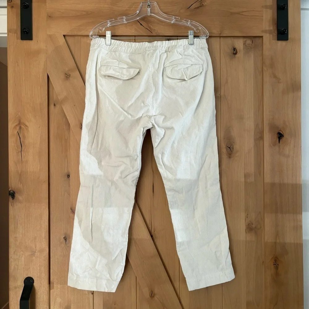 NSF Drawstring Corduroy Cropped Pants Size Small